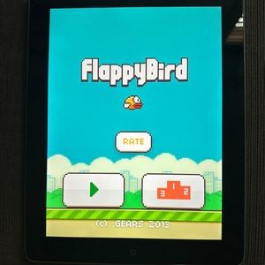 iPad with flappy bird